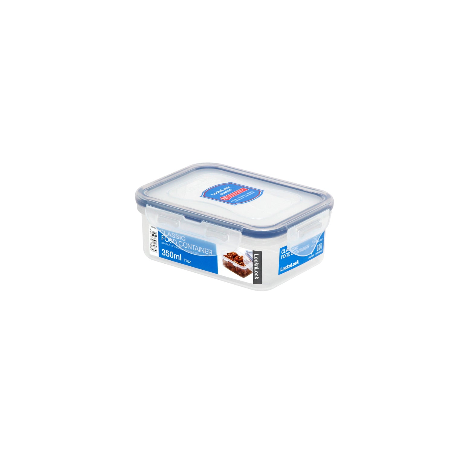 Envase Hermético Rectangular 350 ml