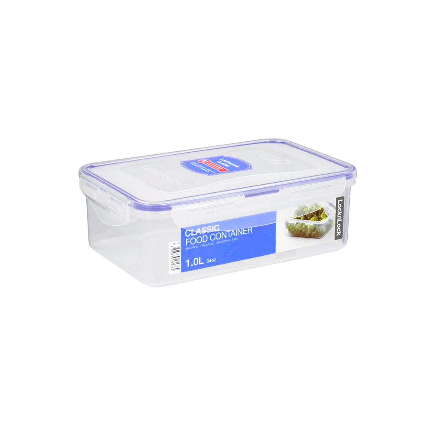 Envase Hermético Rectangular 1 L Classic