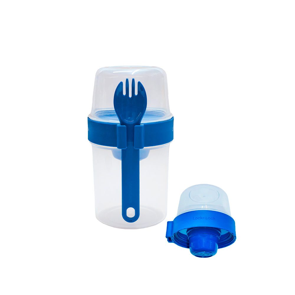 Envase Yogurt To Go 560 ml + 310 ml Azul