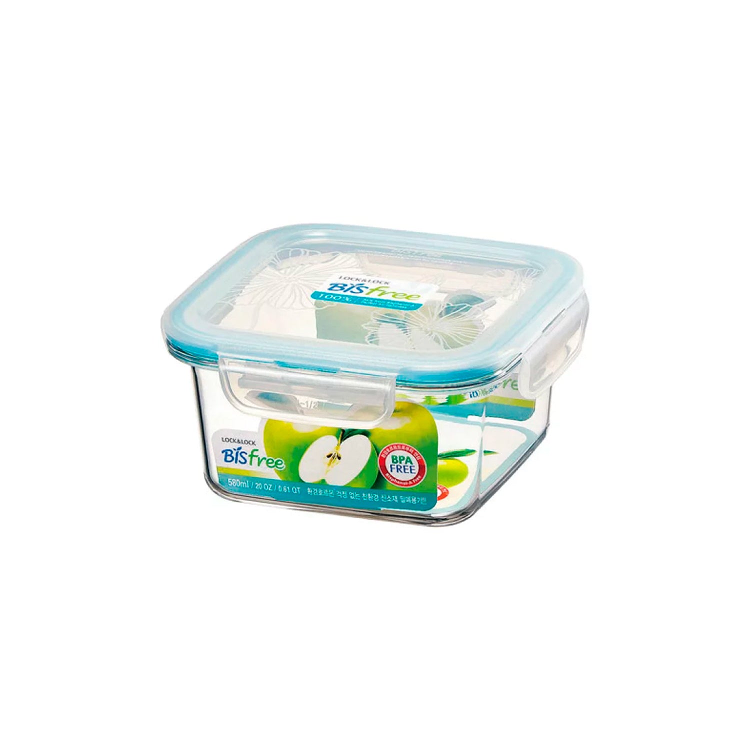 Envase Bisfree Tabletop Cuadrado 580 ml