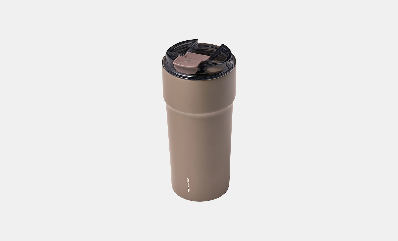 Mug Térmico Acero Metro Cerámico 500 ml Chocolate