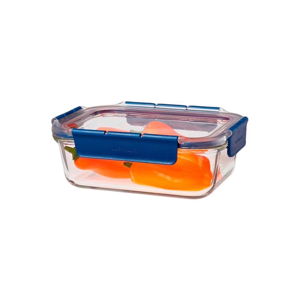 Envase Hermético Vidrio 1 L Topclass Rectangular