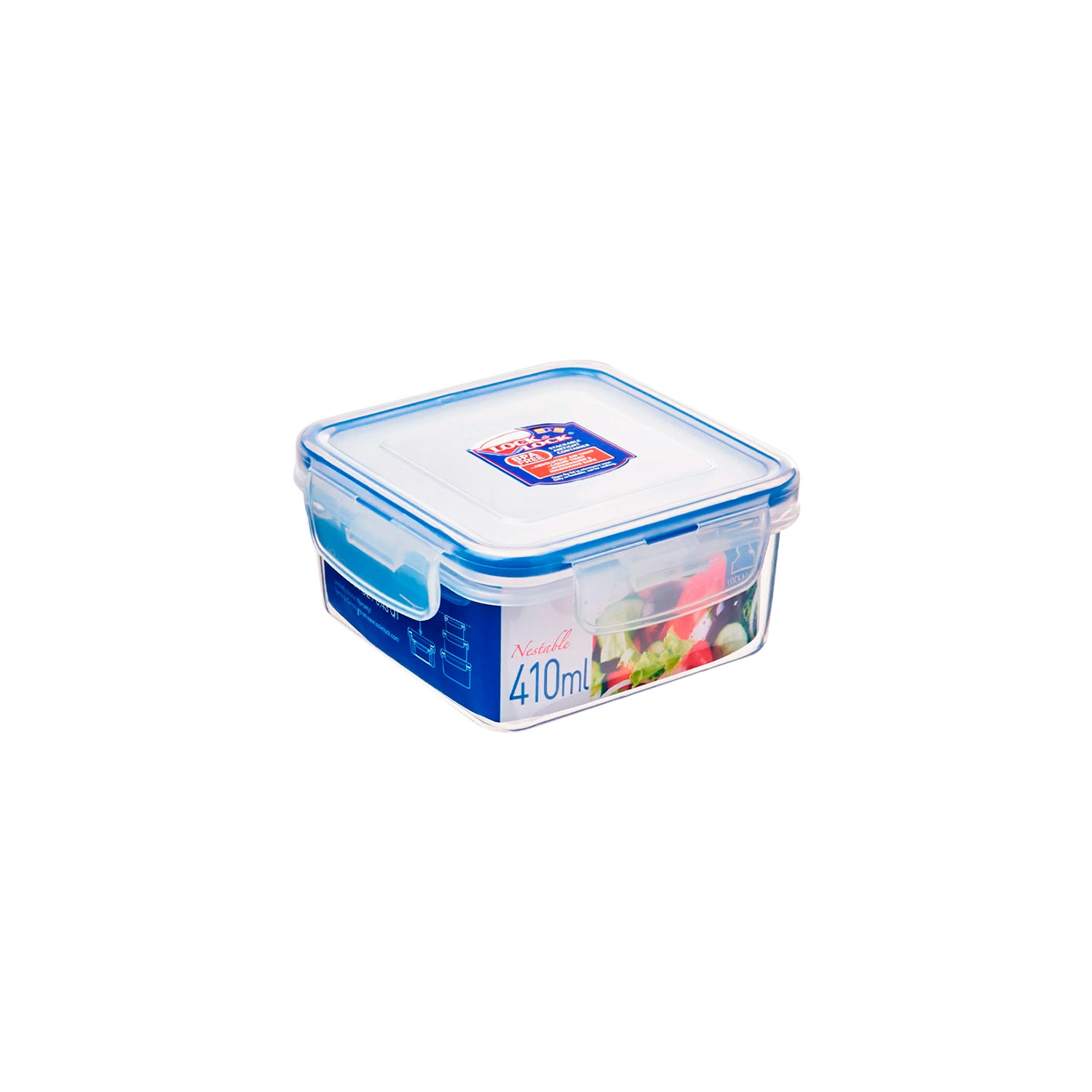 Envase Hermético Cuadrado 410 ml