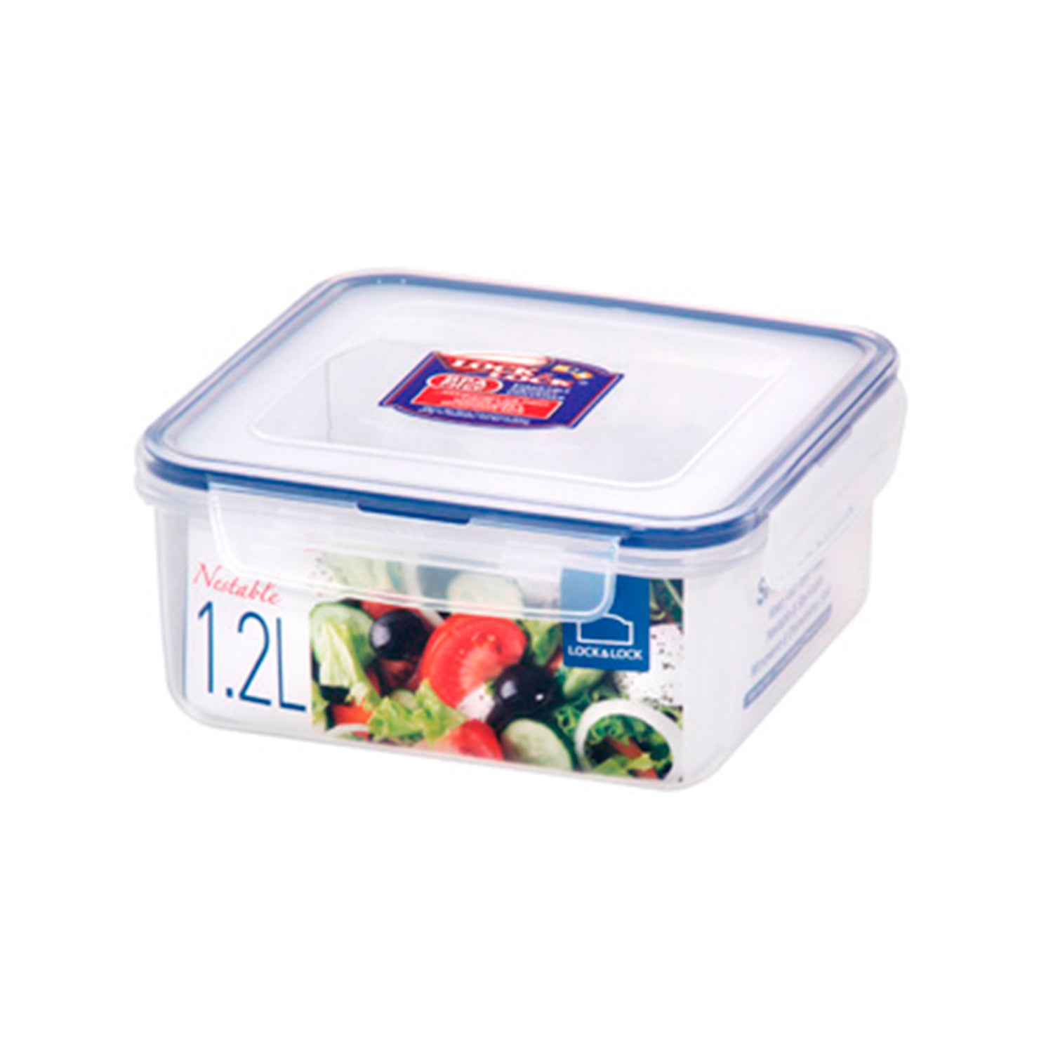 Envase Hermético Cuadrado 1.2 L