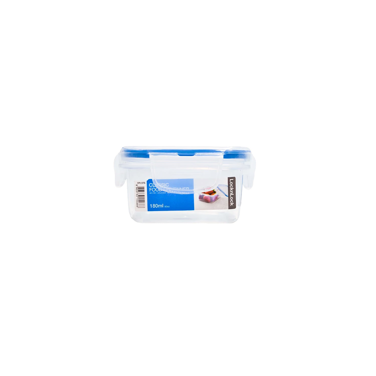 Envase Hermético Cuadrado 180 ml