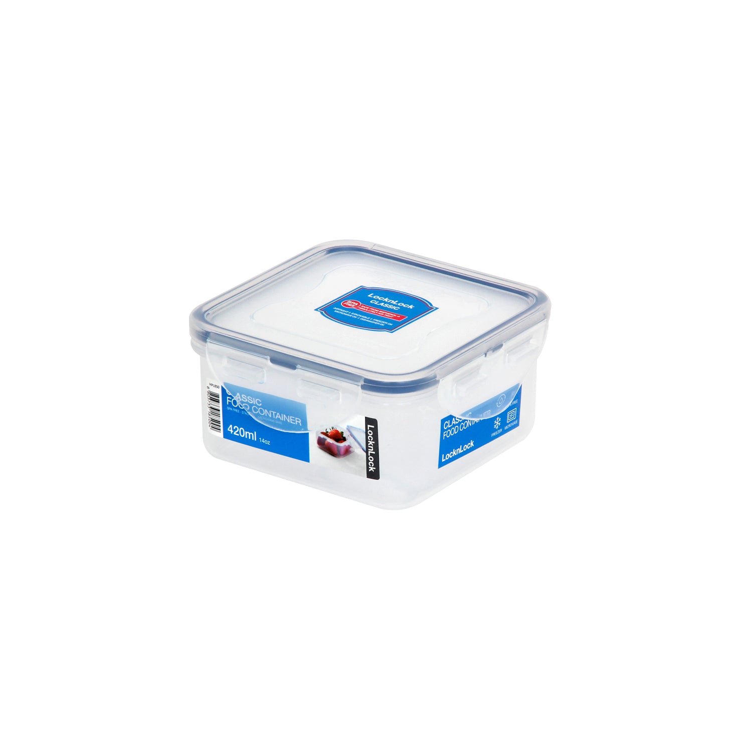 Envase Hermético Cuadrado 420 ml