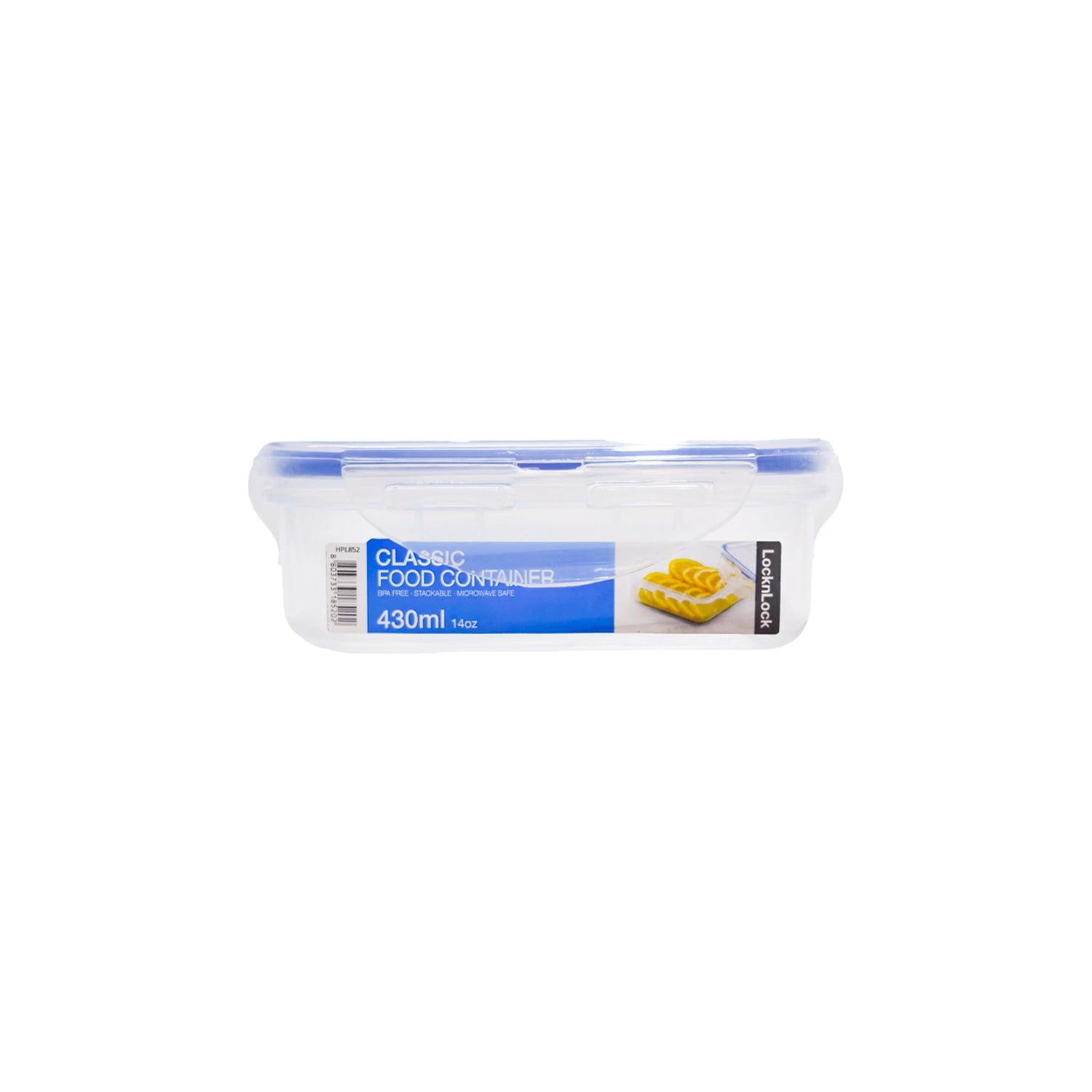 Envase Hermético Cuadrado 430 ml