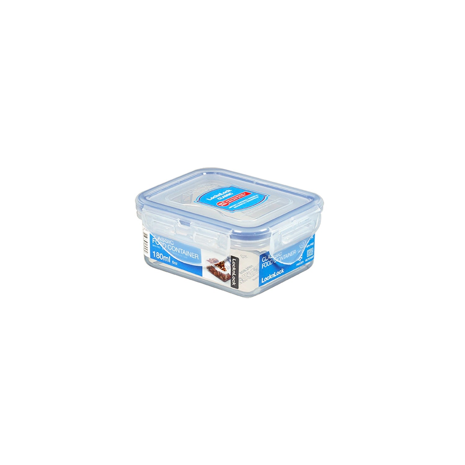 Envase Hermético Rectangular 180 ml