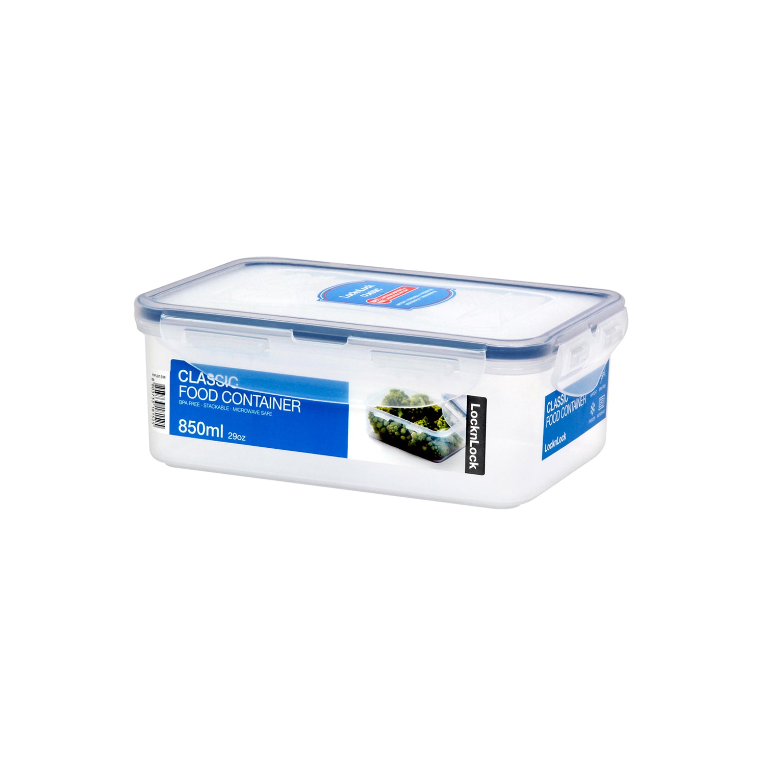 Envase Hermético Rectangular 850 ml Classic
