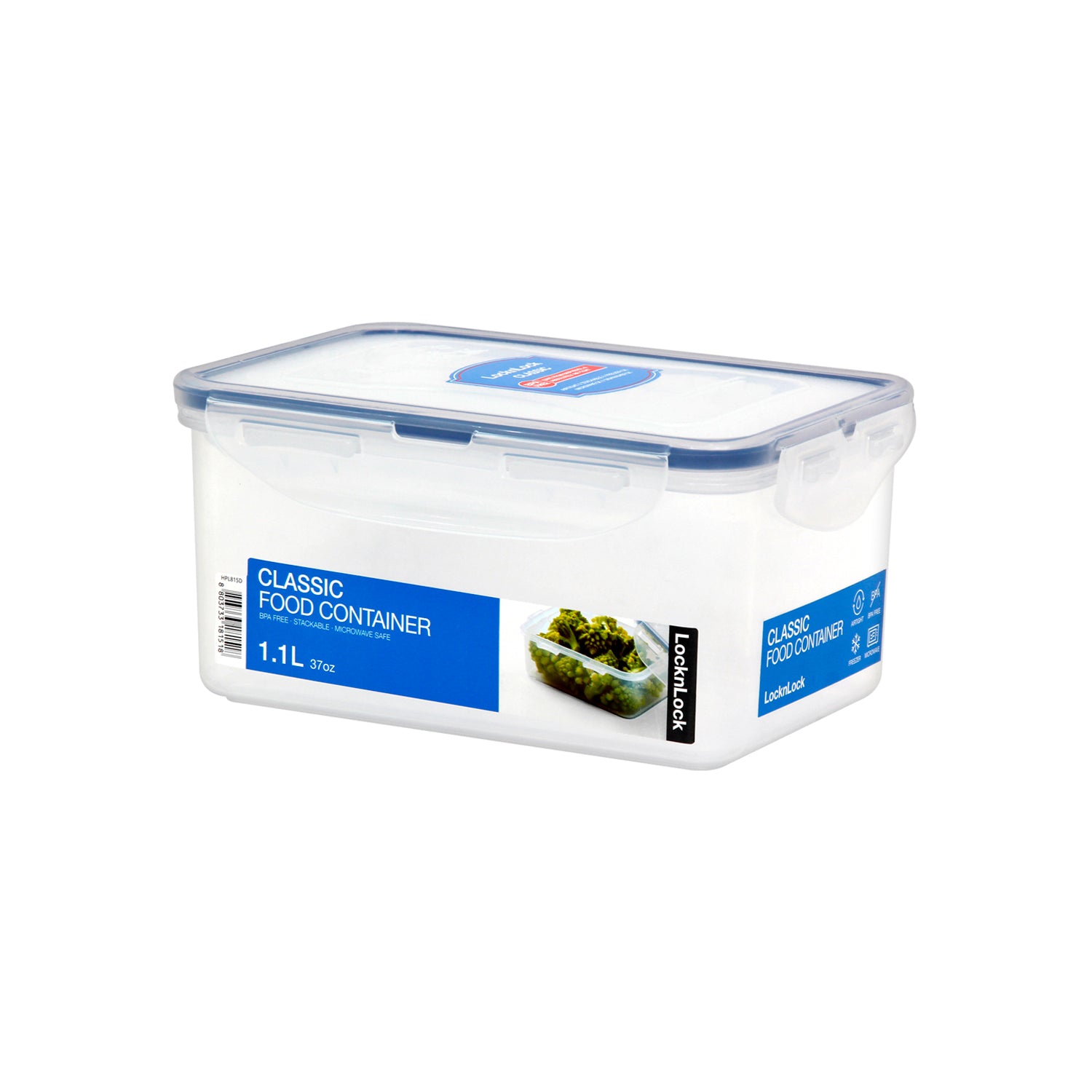 Envase Hermético Rectangular 1.1 L Classic