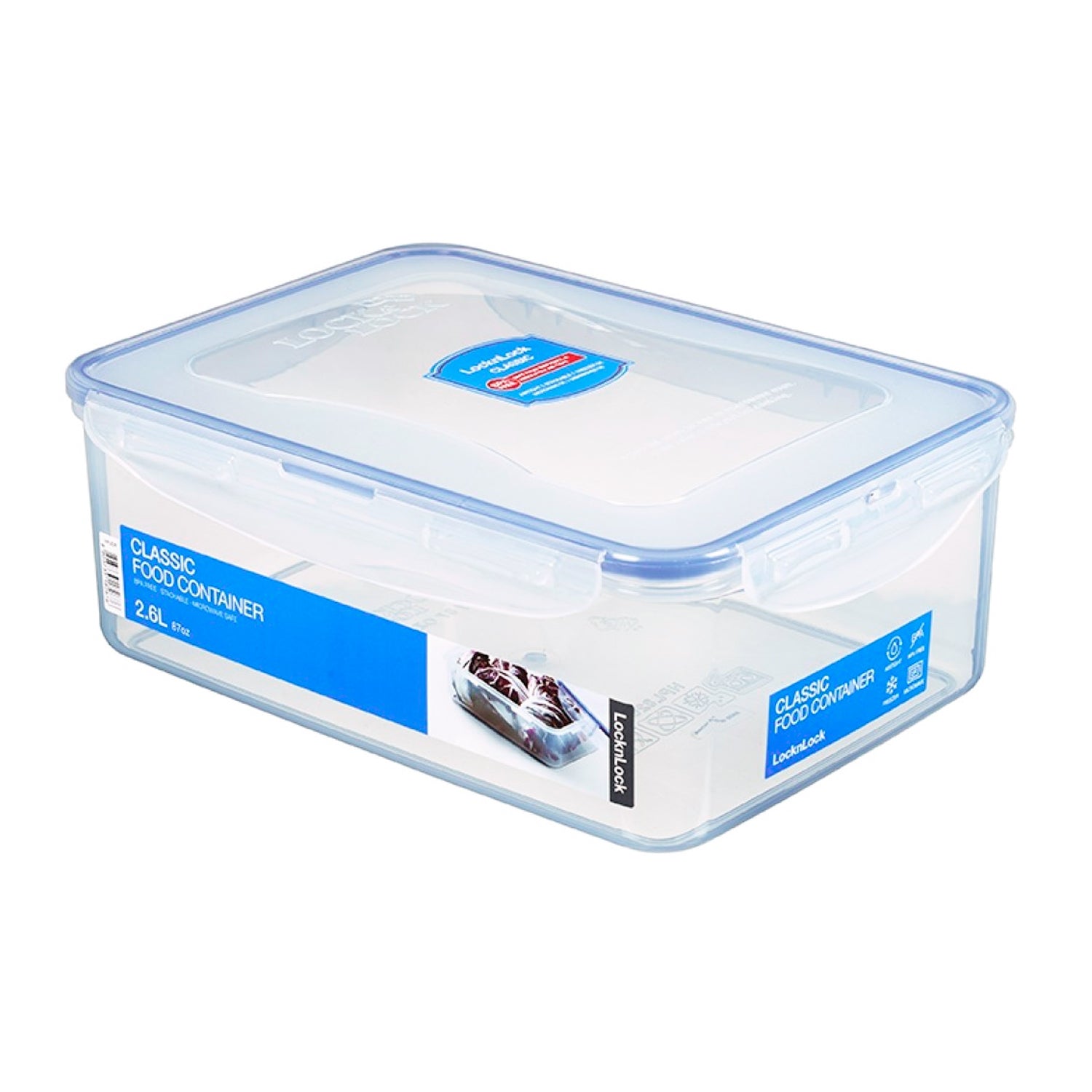 Envase Hermético Rectangular 2.6 L Classic