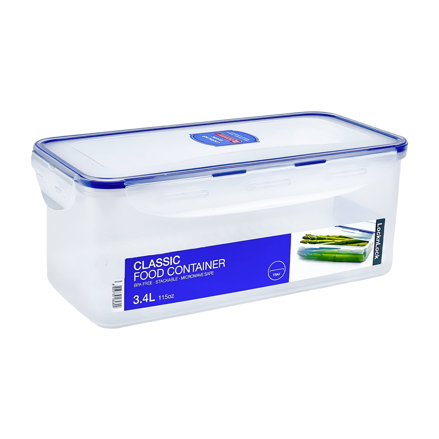Envase Hermético Multiuso Largo 3.4 L
