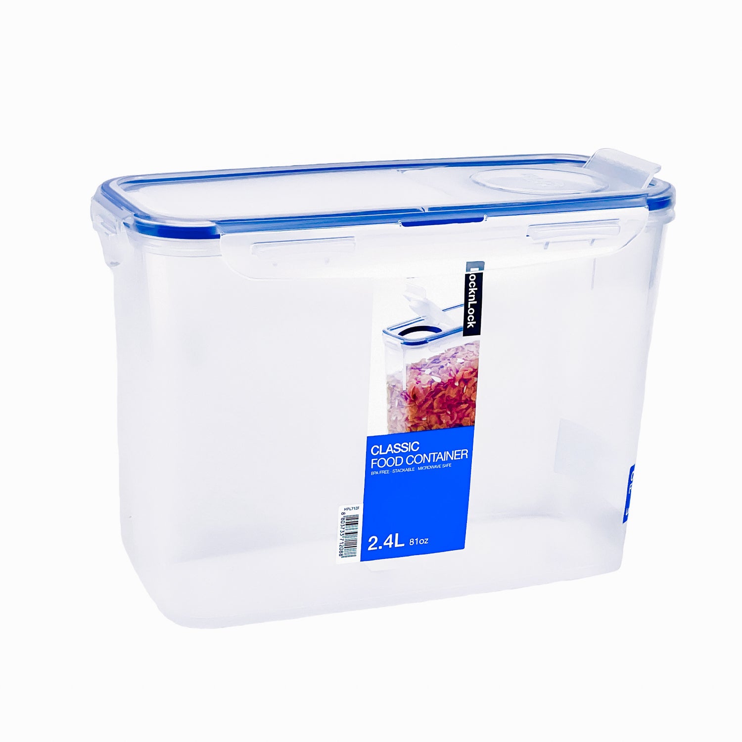 Envase Hermético Rectangular 1.3 L Tapa Flip