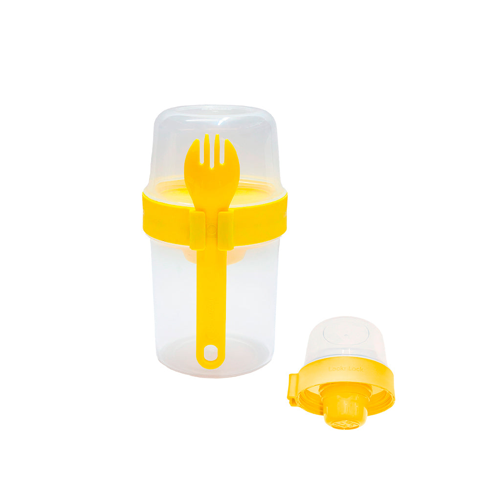 Envase Yogurt To Go 560 ml + 310 ml Amarillo