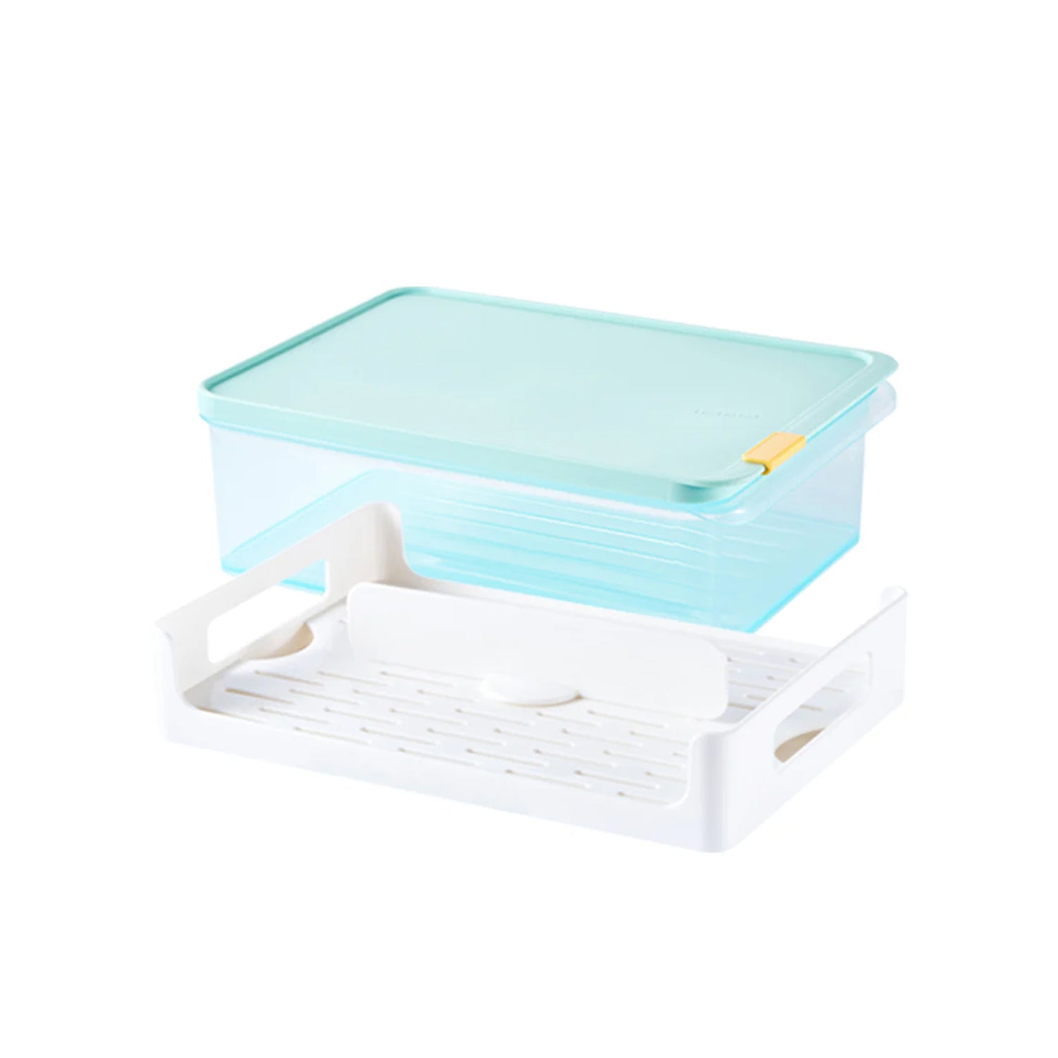 Envase Hermético Freezer Fit Rectangular 3.5 L con Colador