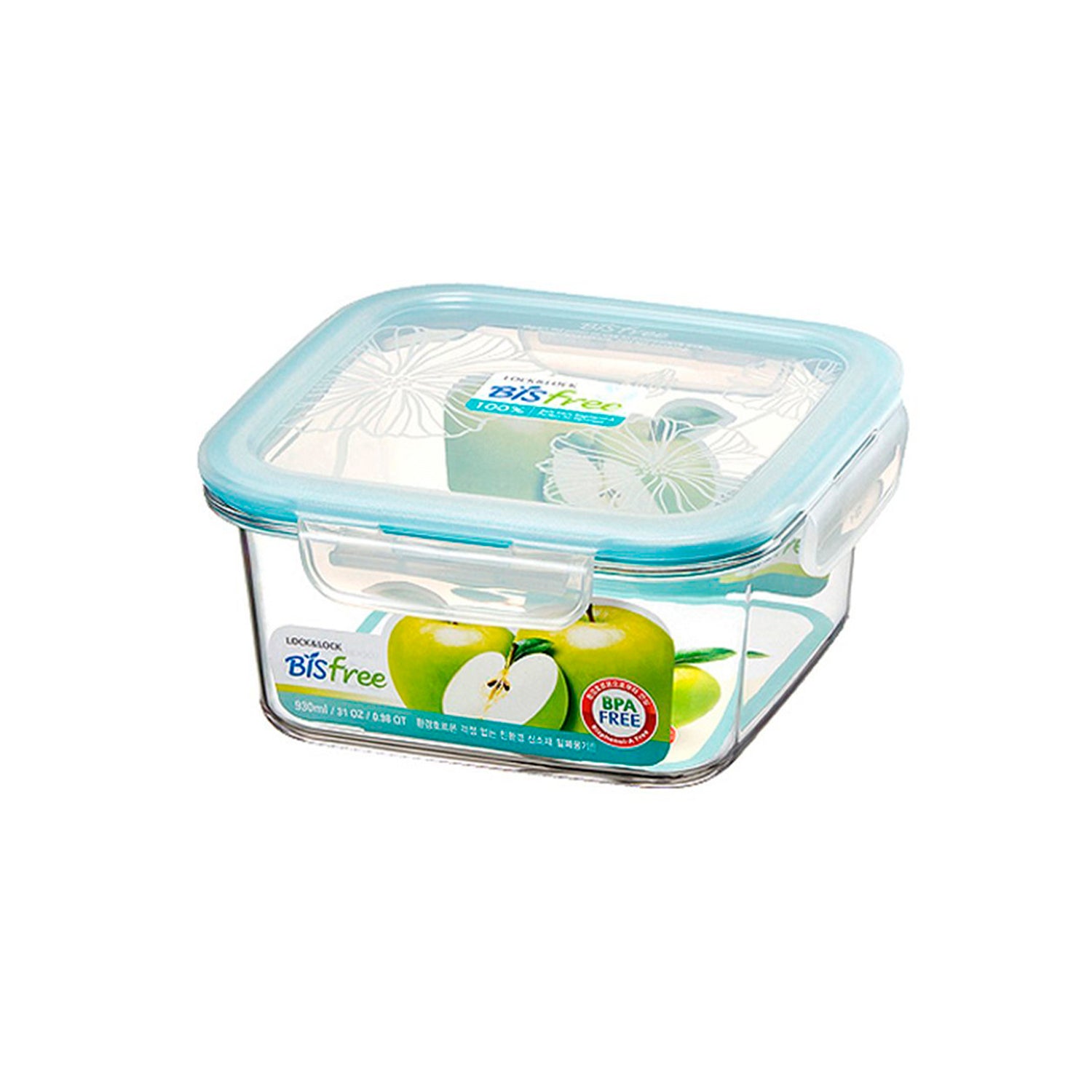 Envase Tabletop Tritan Cuadrado 930 ml