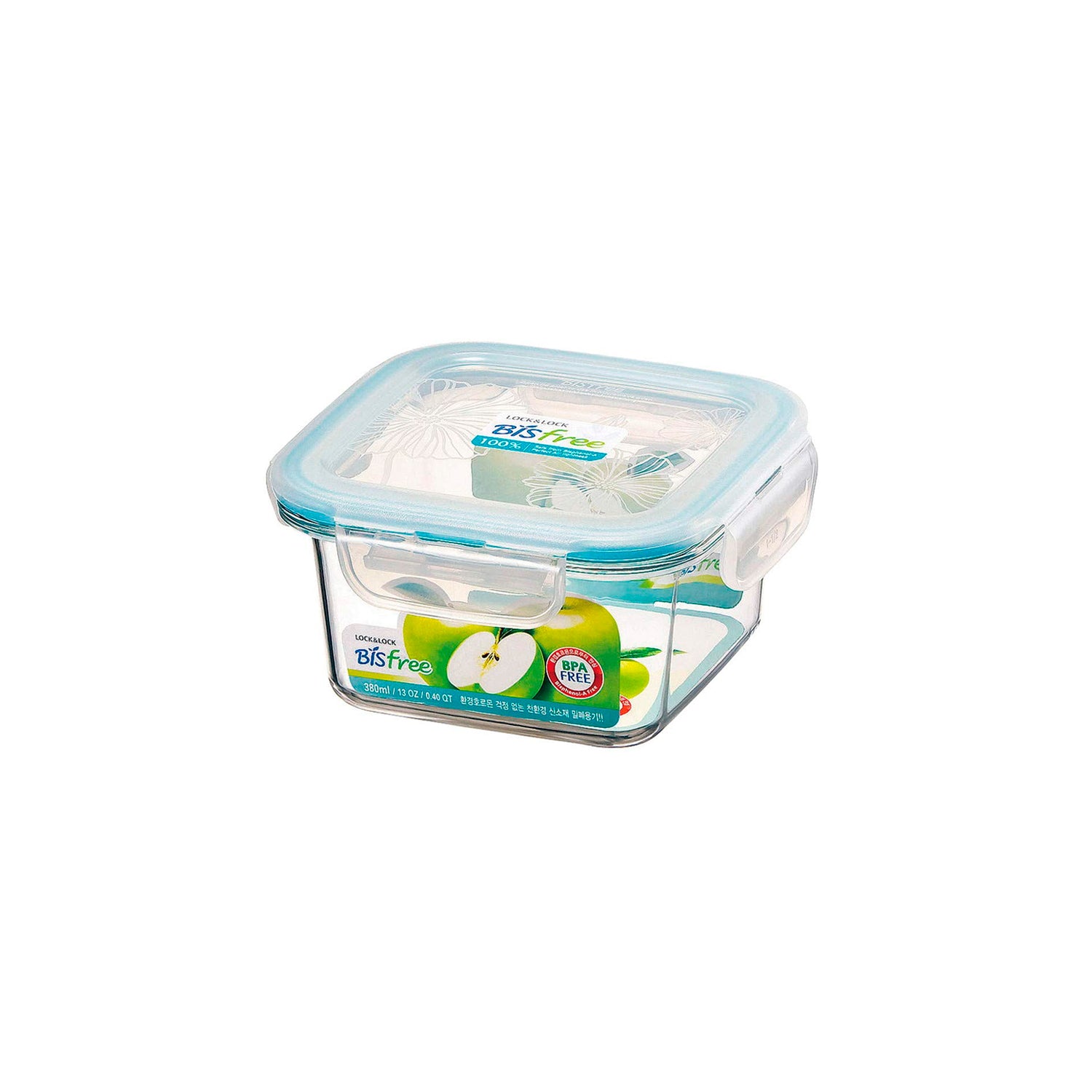 Envase Tabletop Tritan Cuadrado 380 ml