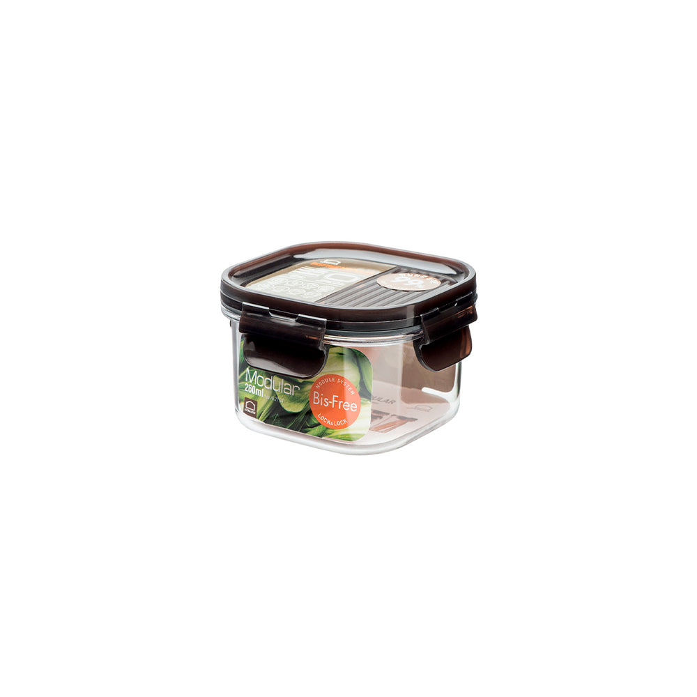 Envase Modular Tritan Cuadrado 260 ml