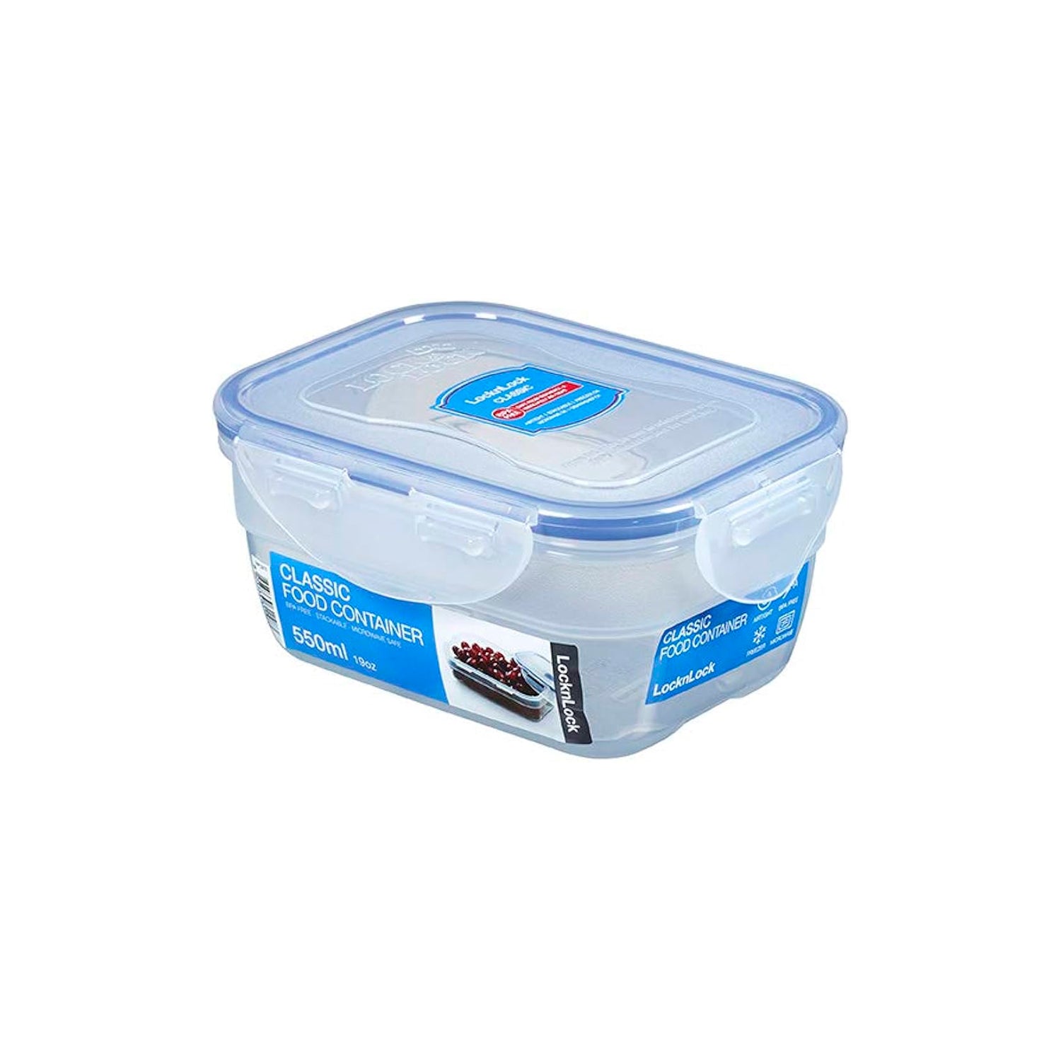 Envase Hermético Rectangular 550 ml Classic