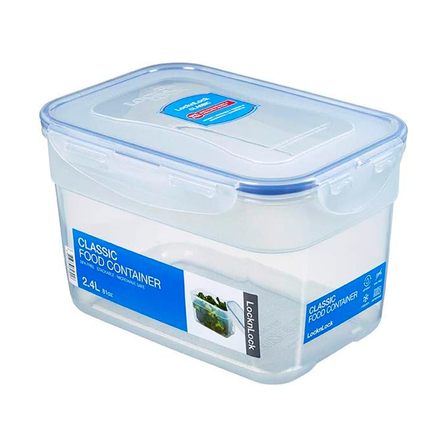 Envase Hermético Rectangular 2.4 L Classic